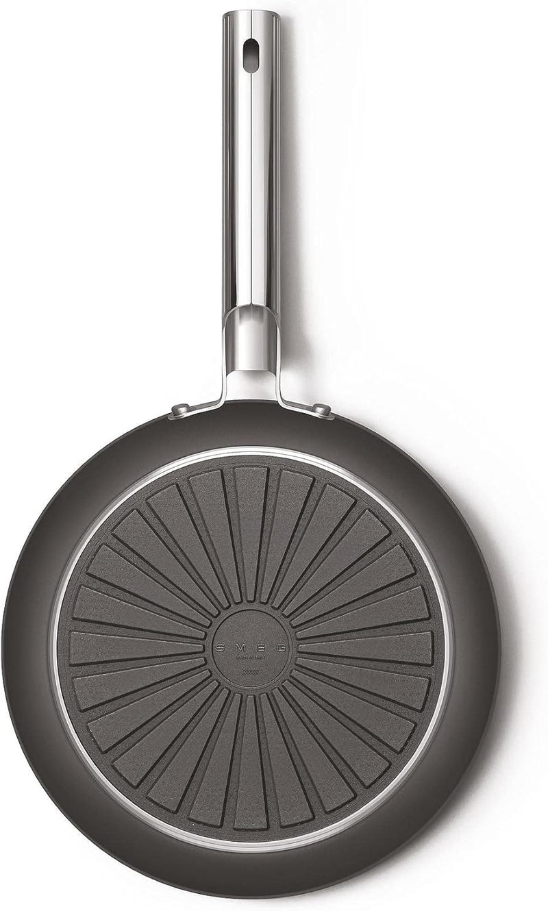 Smeg All Hobs Non-Stick Frying Pan, 28 cm Diameter, Black