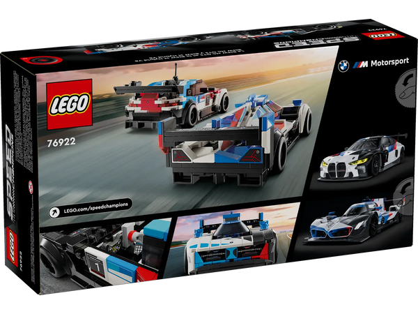 LEGO® 76922 Speed Champions BMW vehicle toys: the M4 GT3 and the M Hybrid V8