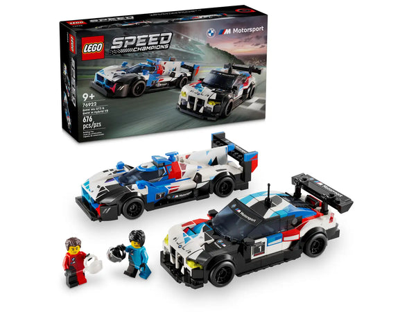 LEGO® 76922 Speed Champions BMW vehicle toys: the M4 GT3 and the M Hybrid V8